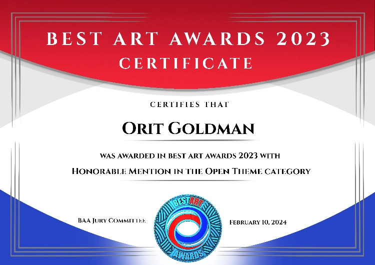  BEST ART AWARDS 2023 CERTIFICATE