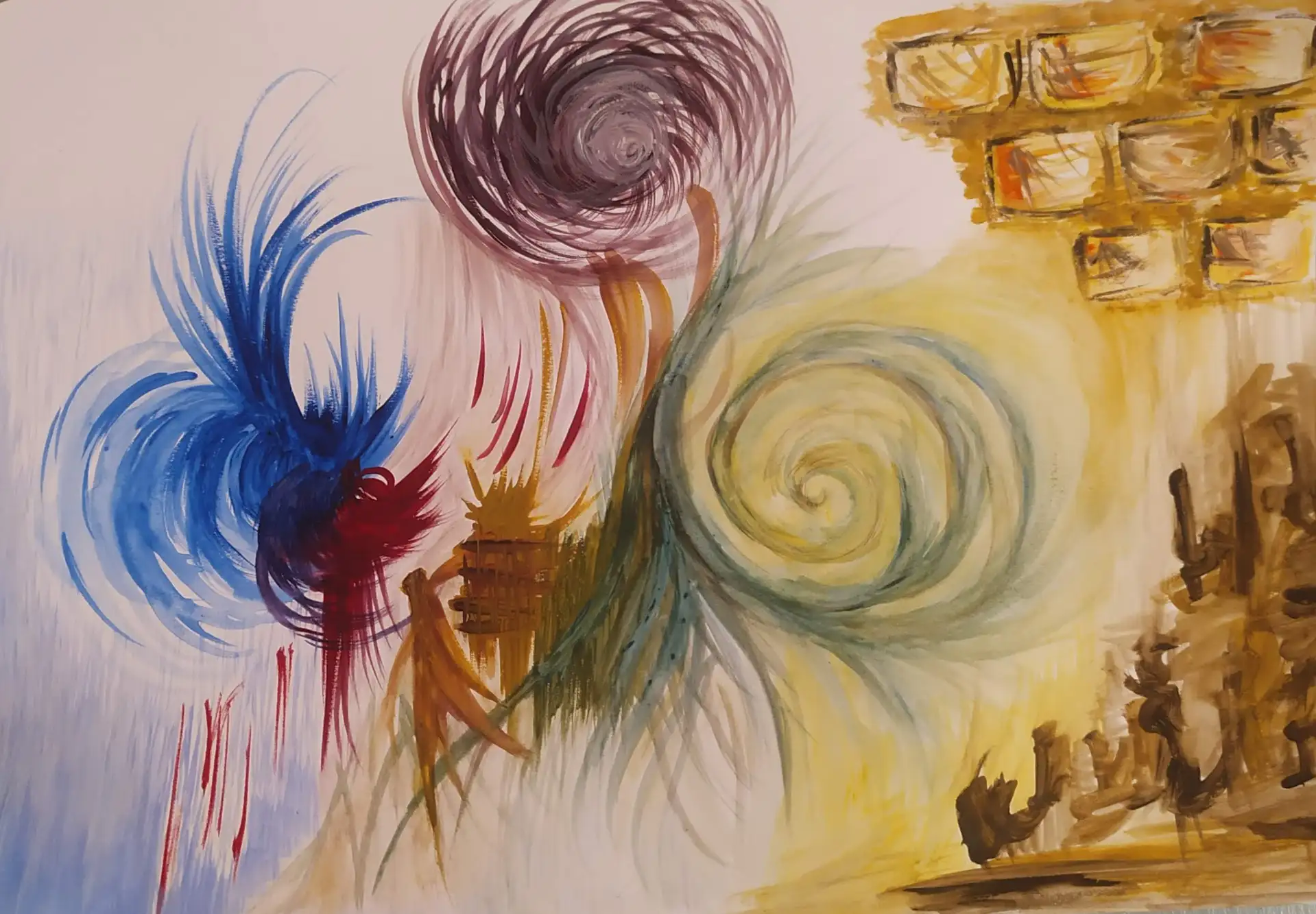 ציור אינטואיטיבי מופשט