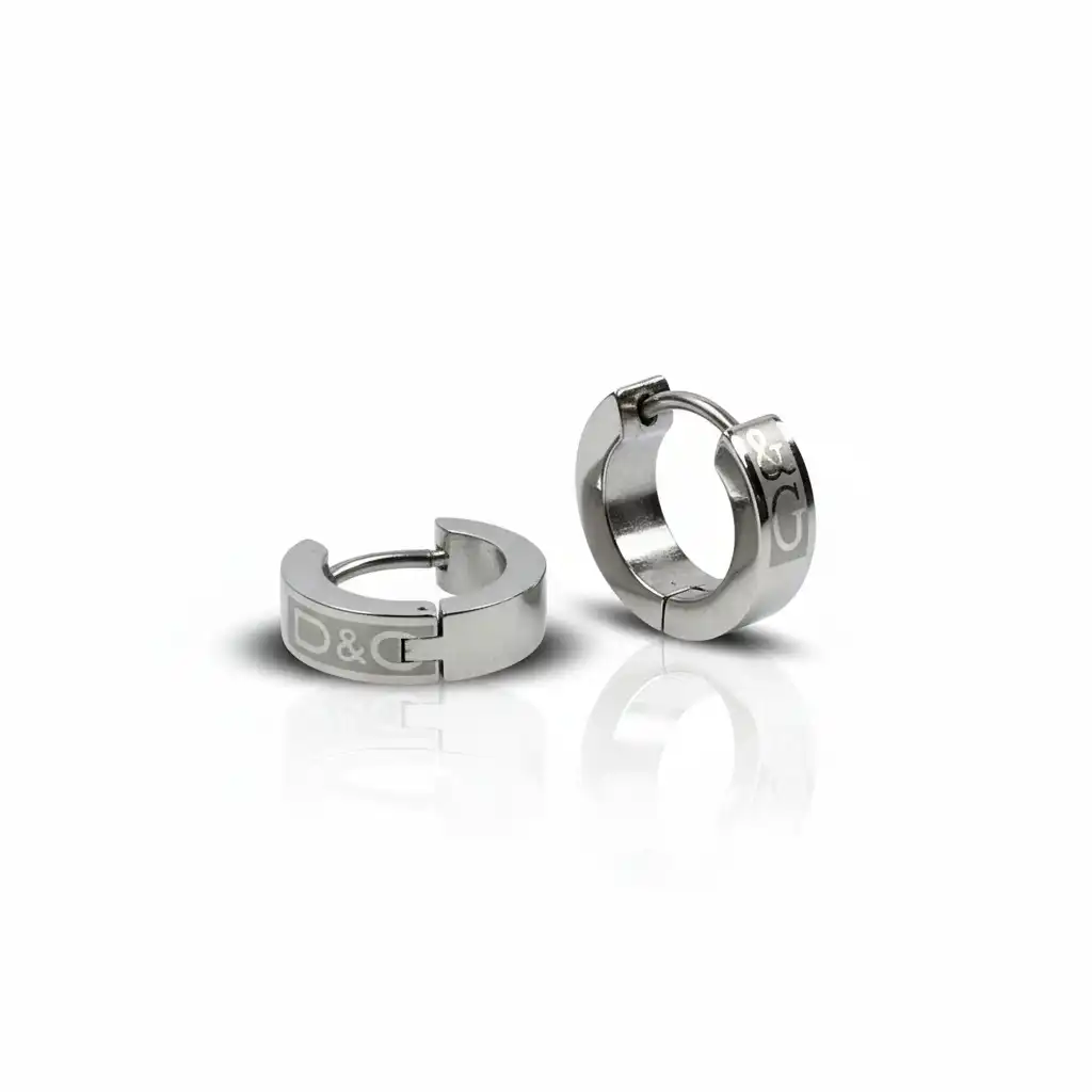 עגילים לגבר מתכת רפואי סטניסטיל