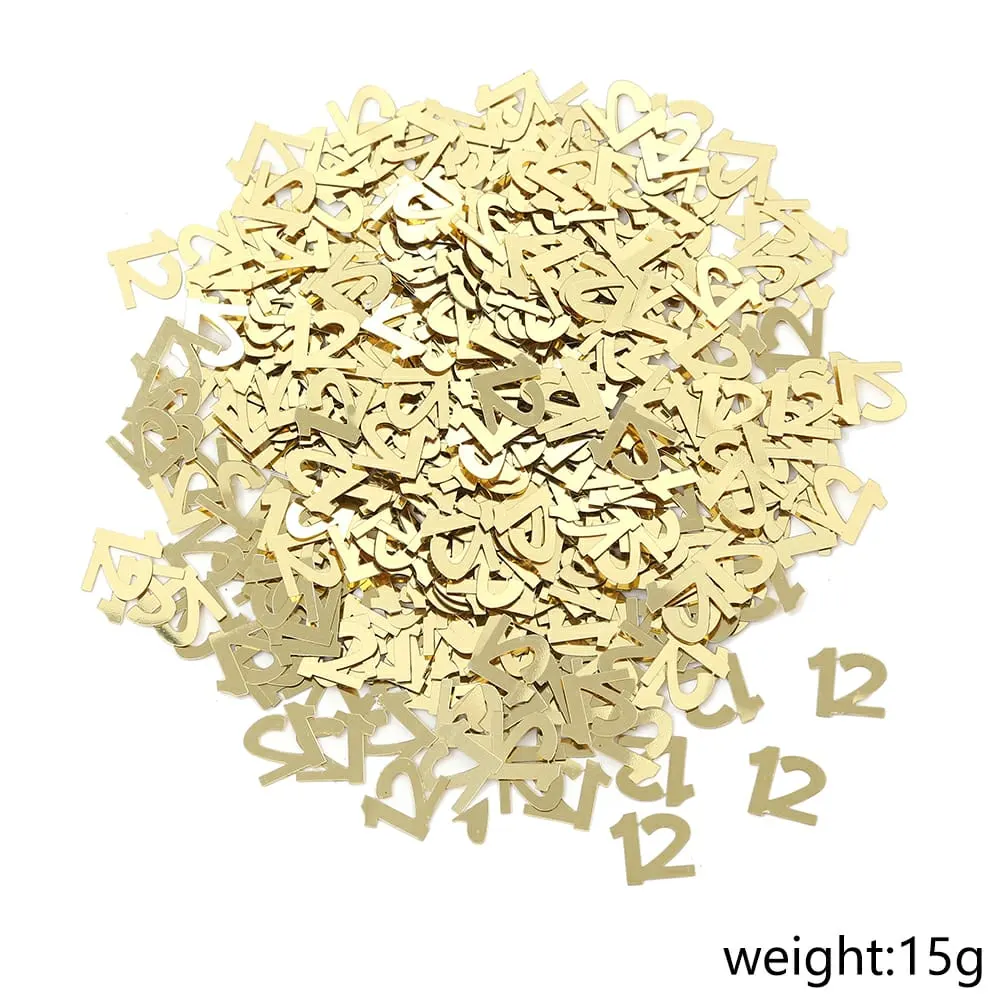 קונפטי לקישוט שולחן