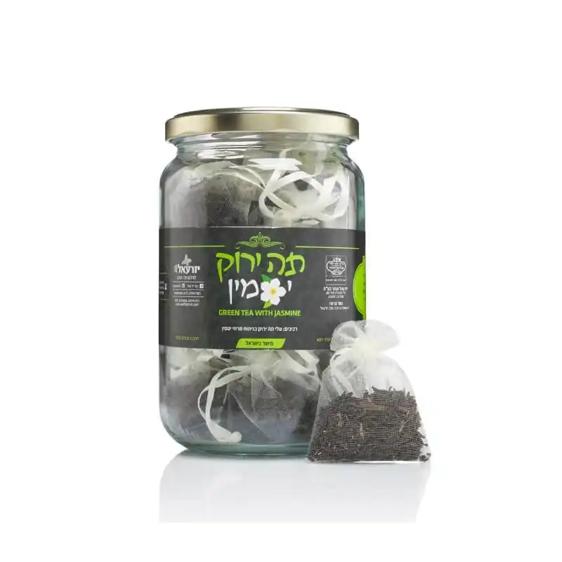 תה ירוק יסמין – צנצנת (20 שקיקים)