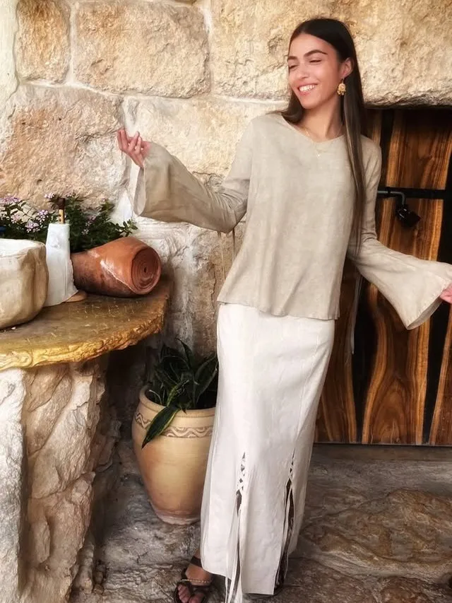 חצאית פשתן