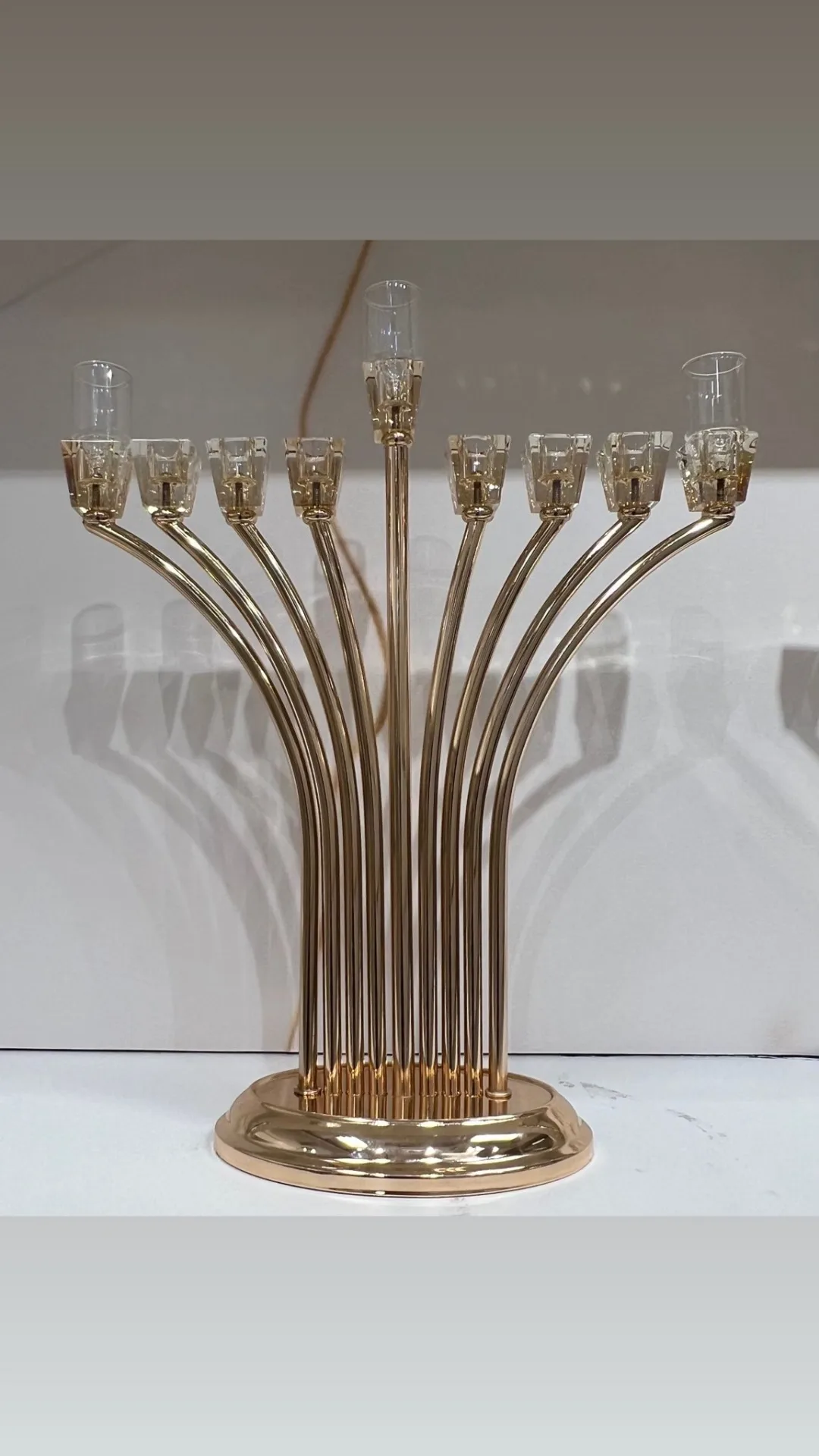 חנוכיית רום רוז גולד