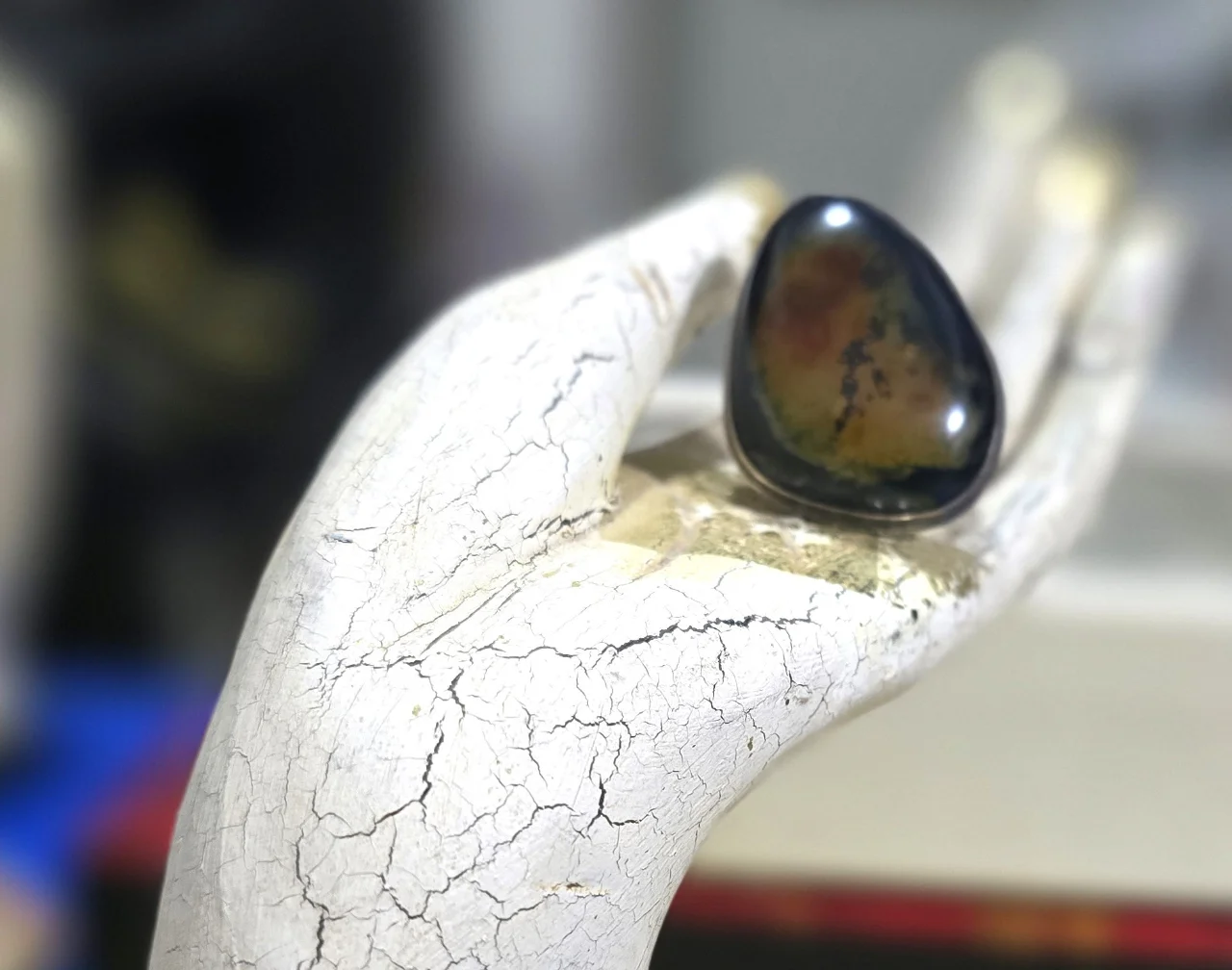 טבעת כסף מרהיבה גדולה איכותית ובעלת נוכחות סטרלינג 925 חתום