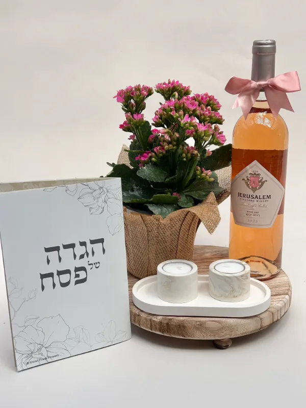 מארז Flowers & Wine