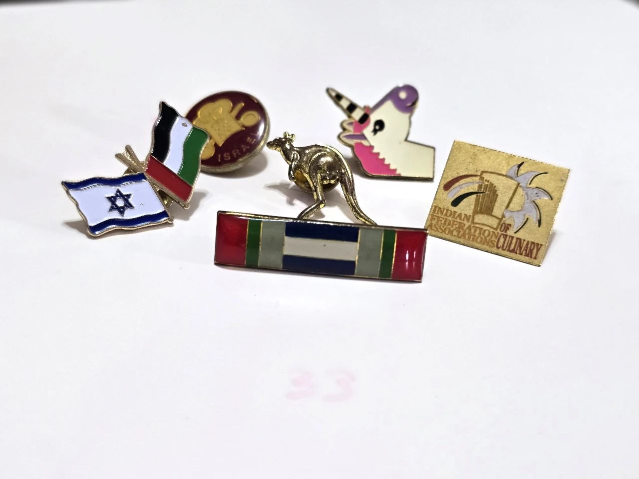 לוט של 6 סיכות שנים מוקדמות כולם במצב טוב מאד