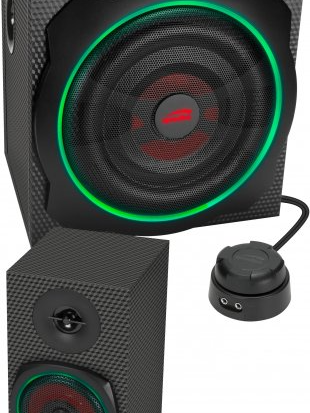 מערכת רמקולים SpeedLink Gravity Carbon RGB 2.1 עם Bluetooth - צבע שחור