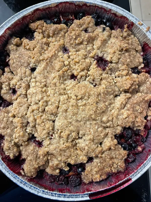Fruit crumble