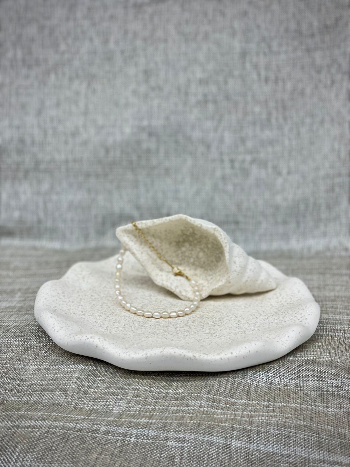 מגש עם קונכיה