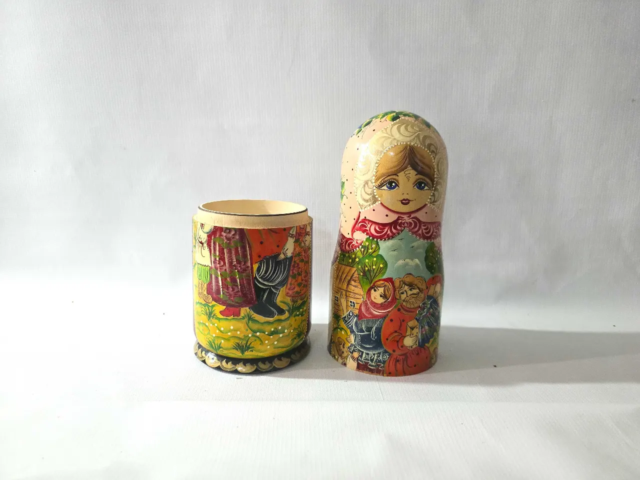 בבושקה כמחסן לבקבוק יין גובה 38 ס'מ קוטר בסיס 12 ס'מ