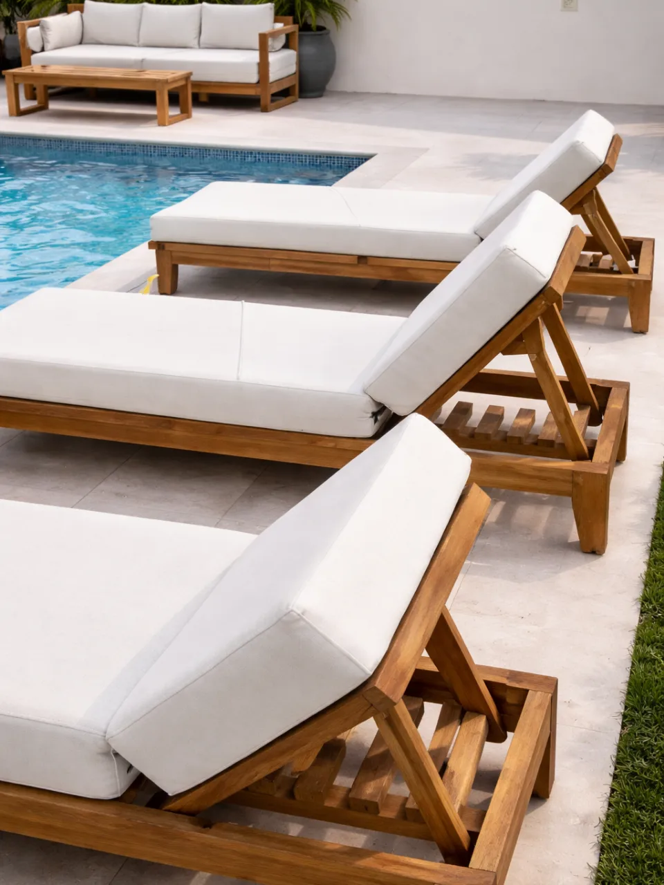 מיטת שיזוף מעץ אלון בתוספת ריפוד לבחירה