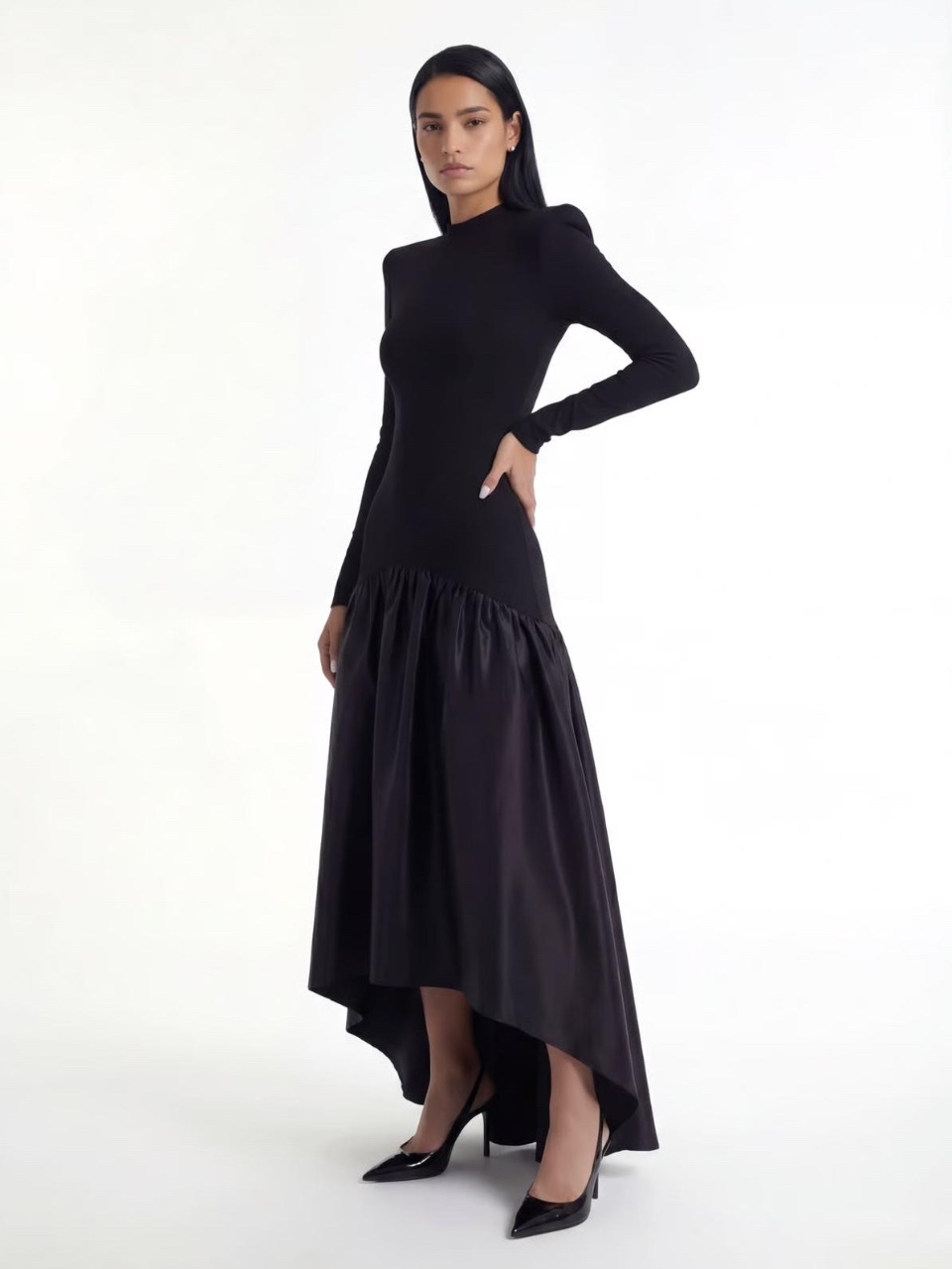 שמלת קלריס שחור