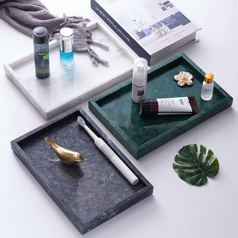 מגש שיש דקור 20*30 עבה ואיכותי 