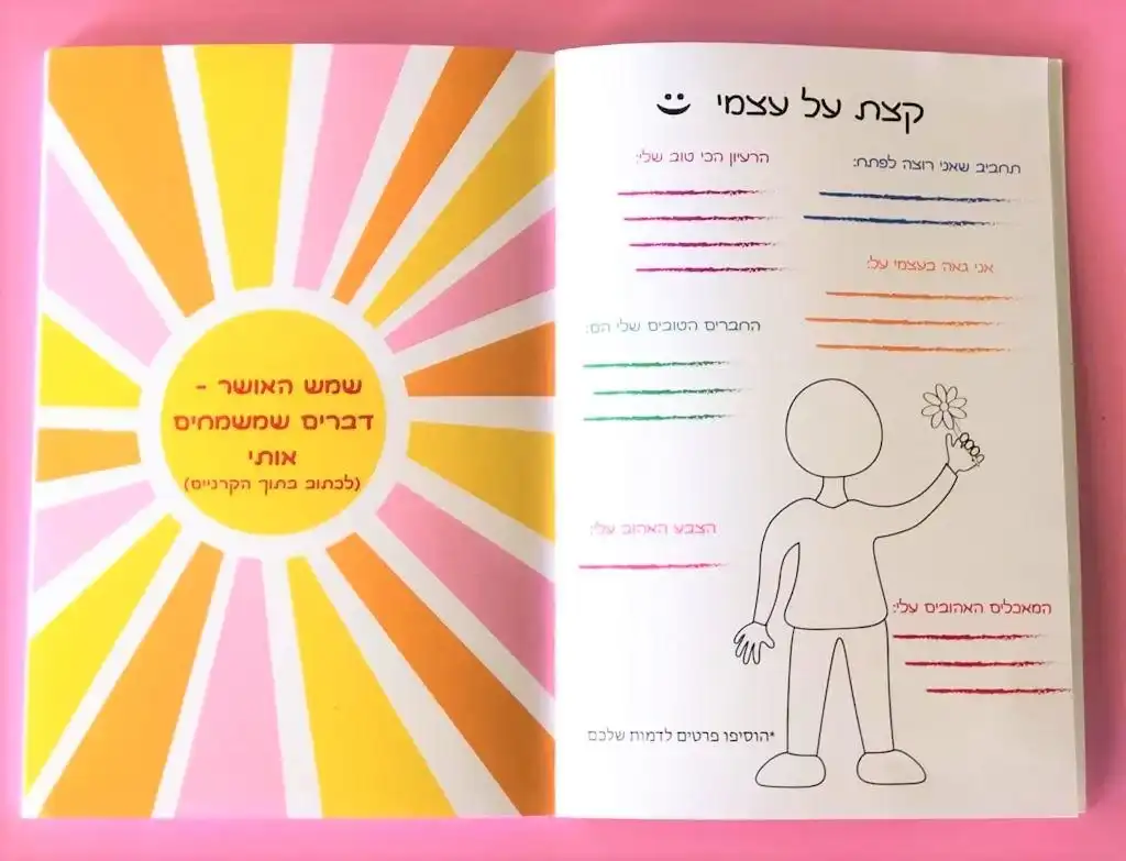 לחשוב על הטוב – יומן אושר לילדים, תרגול חשיבה חיובית