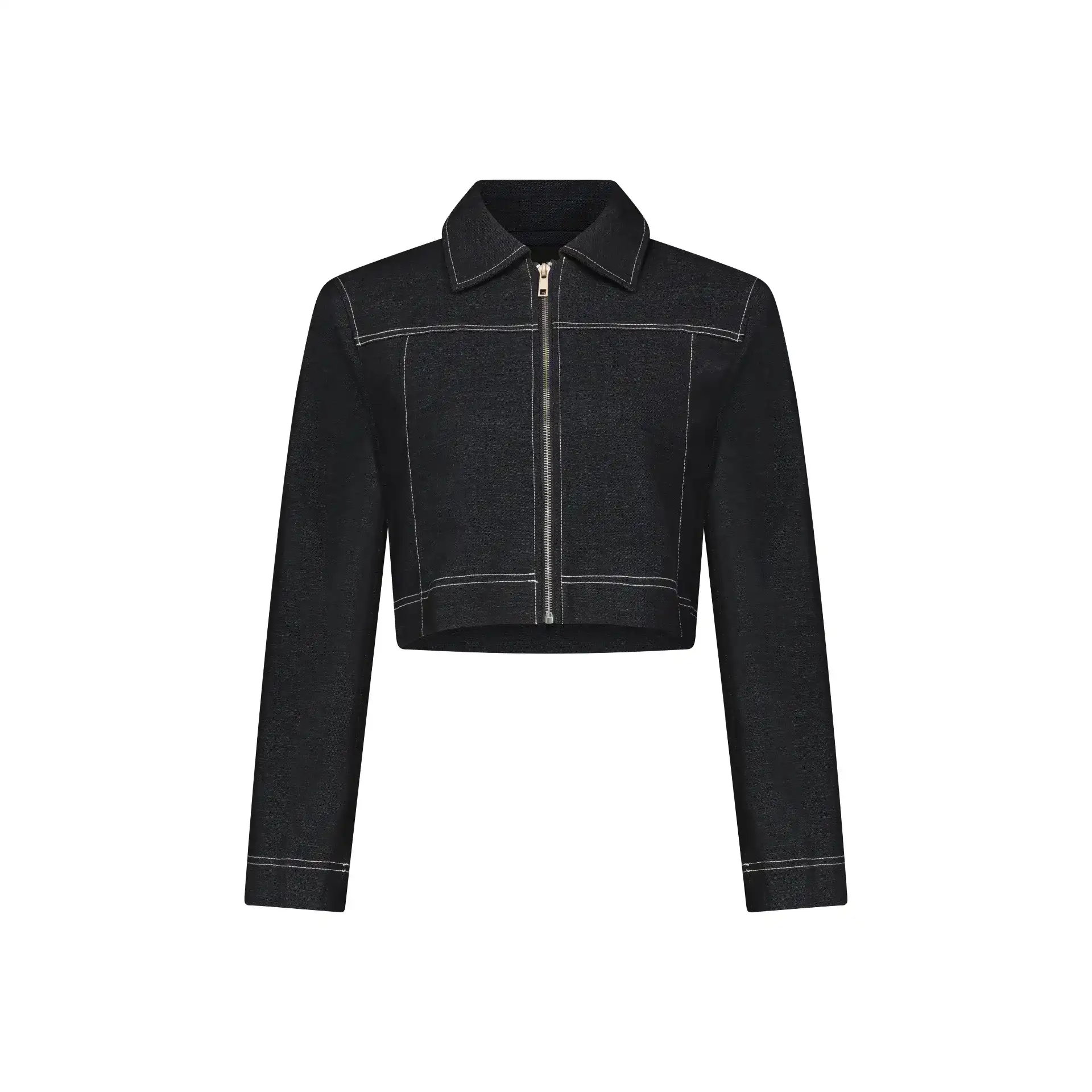 ג'קט ג'ינס כחול קצר