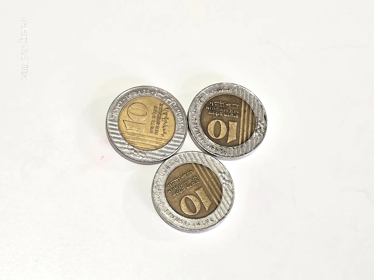 לוט של מטבע 10 ש'ח כאשר גולדה מאיר על המטבע