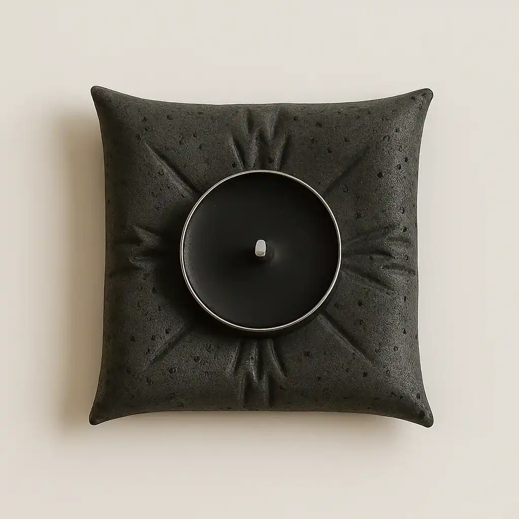 פמוט כרית בצבע שחור