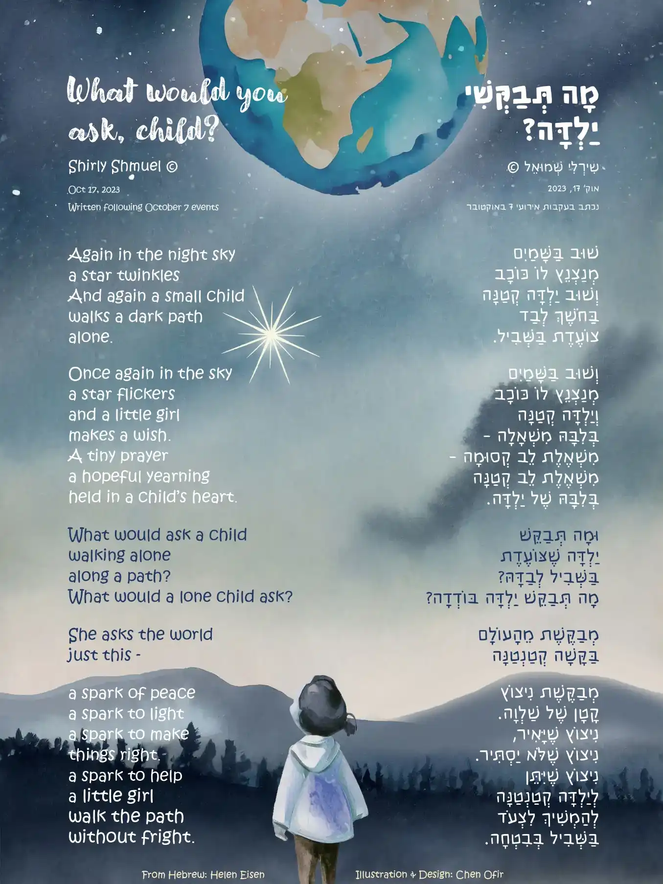 שירים שכתבתי, פורסמו בגלריה בן עמי, שנה באוקטובר, תורגמו ועוצבו לגלריה בשם "הקיר הרביעי בברלין. לחלקם יש גם לחן.