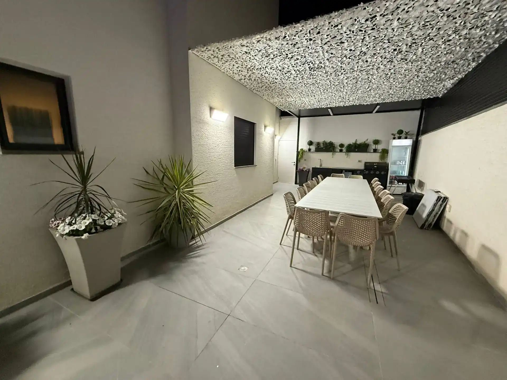 מטבח חוץ + פינת מנגל