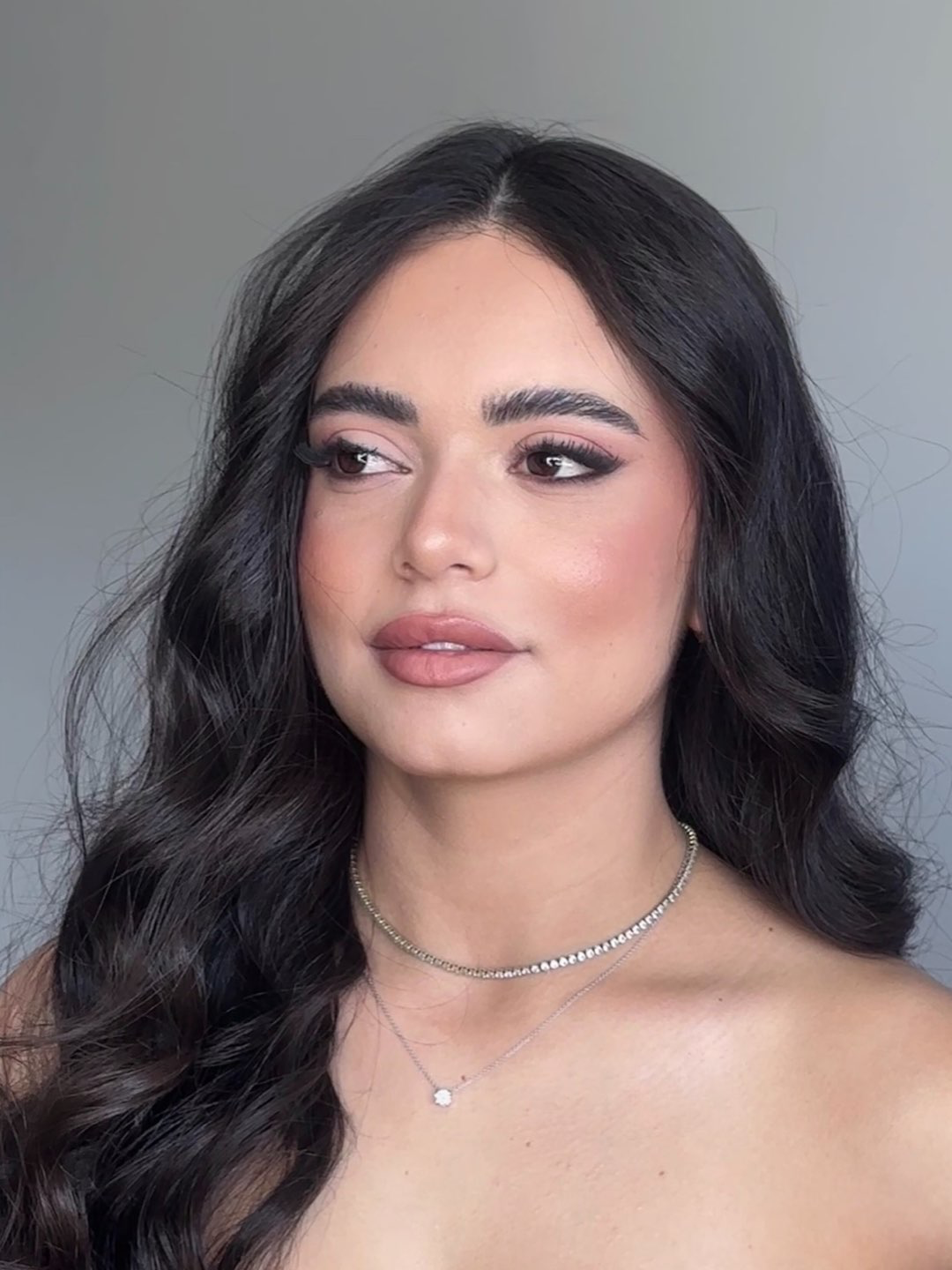 איפור ערב+ ריסים