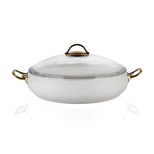 סוטג לבן 30 ליטר מכסה זכוכית סולתם 