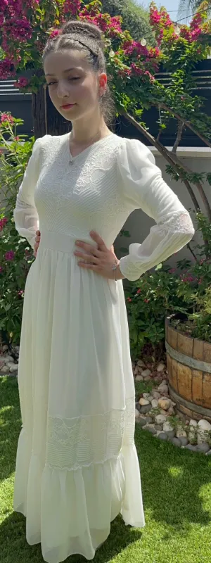 שמלת בת מצווה דגם אביה