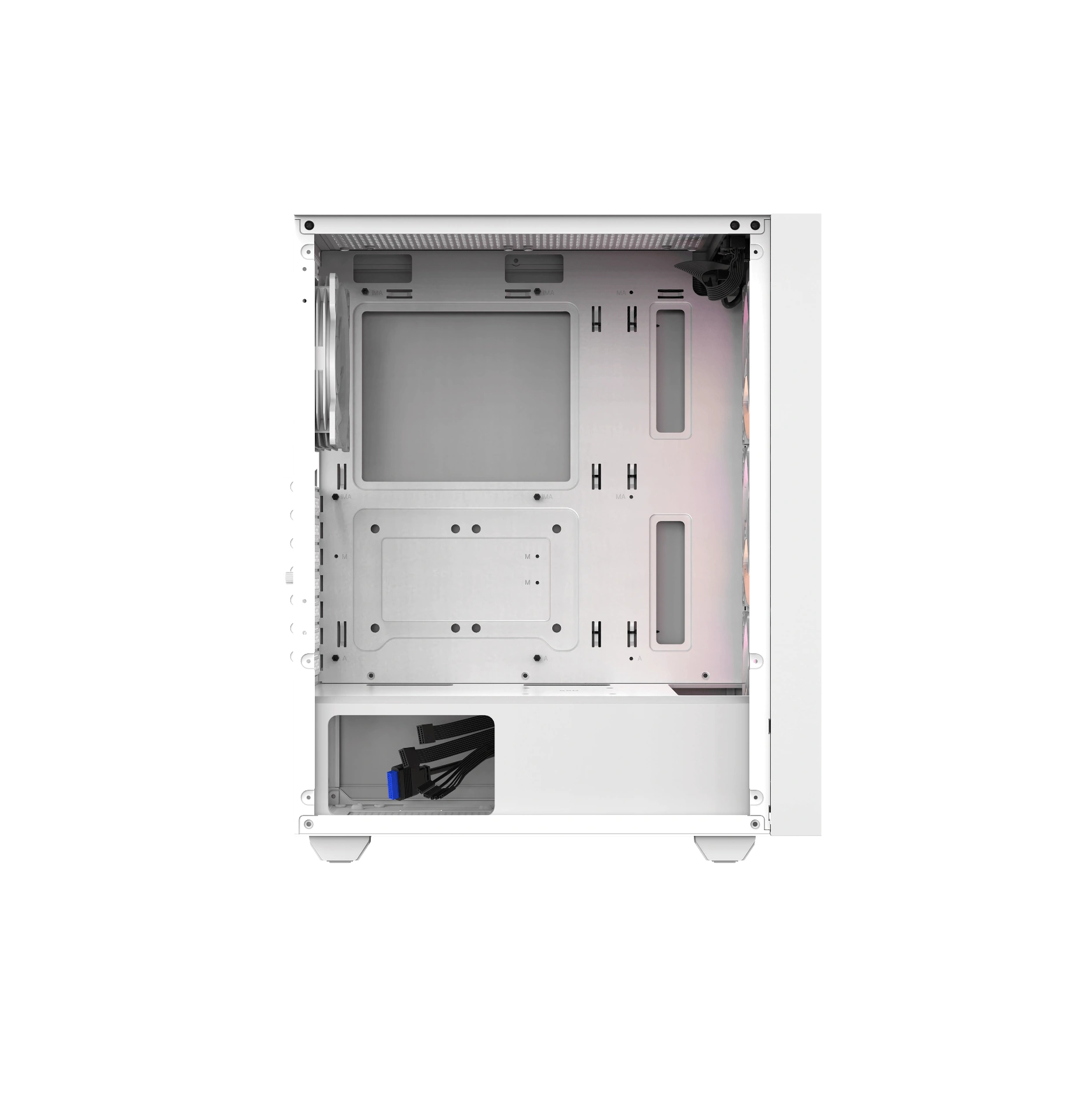 מארז גיימינג HERO ONE White ARGB