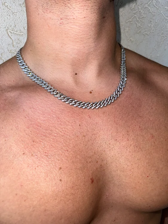 שרשרת אייס קובנית כסופה
