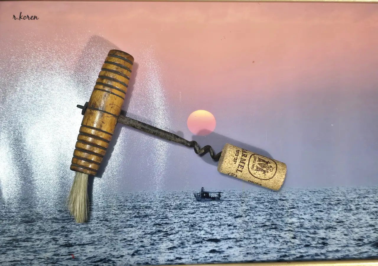 חולץ פקקים אנגלי עתיק עם שיער סוס בידית תחילת שנות ה-90.  מיוחד לאספנים.  מצב: 	טוב מאוד
