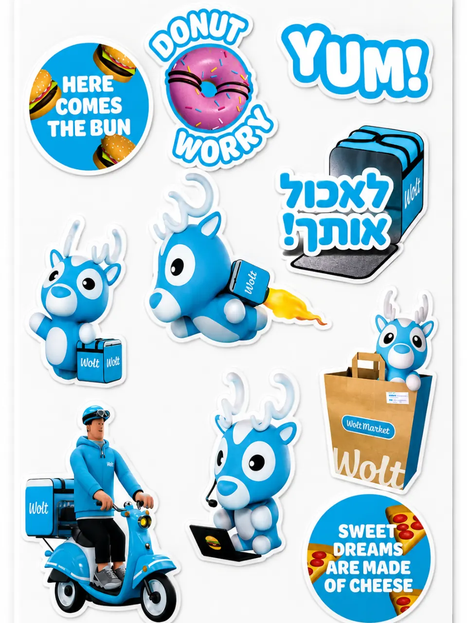 מדבקות עגולות ממותגות קוטר 2.5 ס״מ 