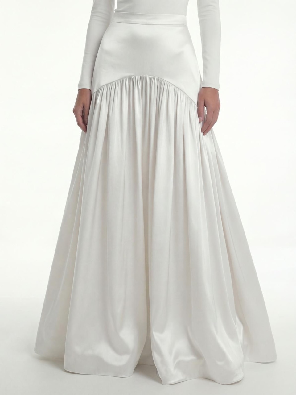 חצאית ערב לבן