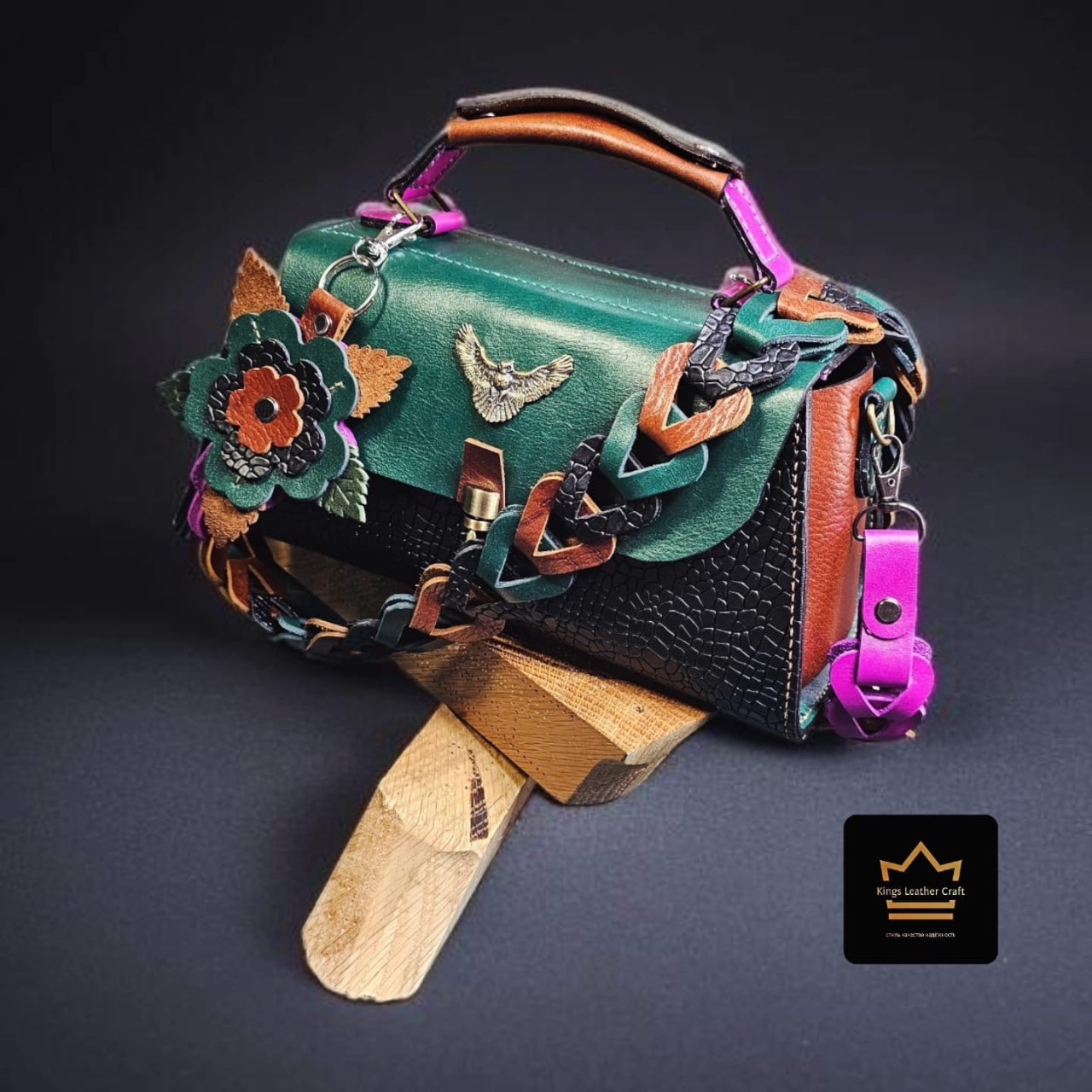 תיק ברסטקה פרח צבעוני