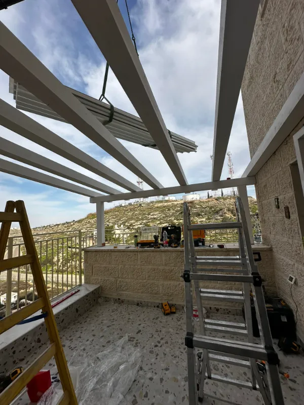 פרגולת עץ אורן דגם לונדון