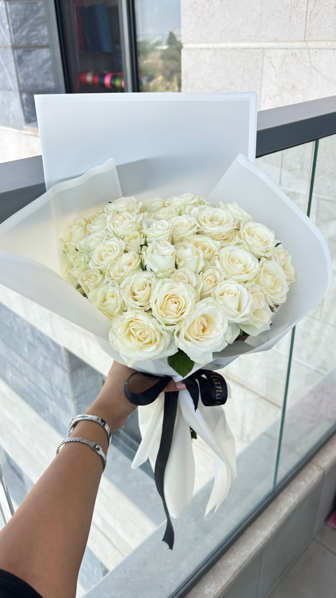 זר ורדים לכלה - לחדר התארגנות