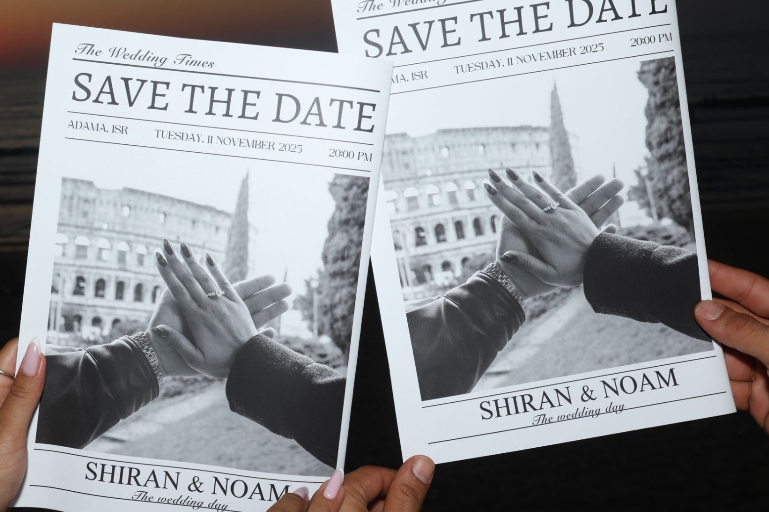 עיתון save the date