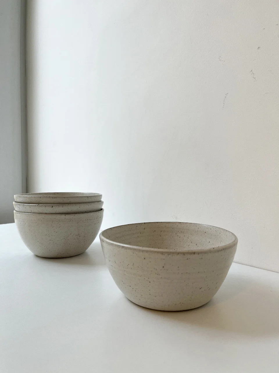 סט קערות לבנות