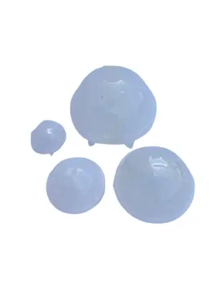 סט 4 תבניות להכנת כדורים לשוקולד בקוטר 2,3,4,5 ס"מ