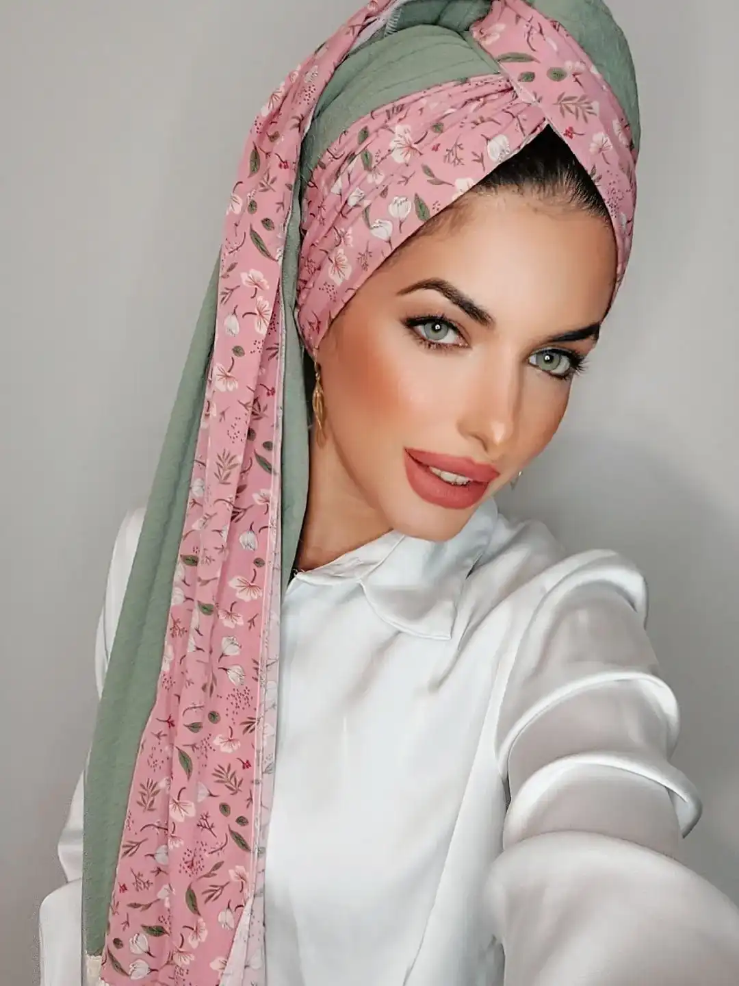 מטפחת לילך פרחוני  