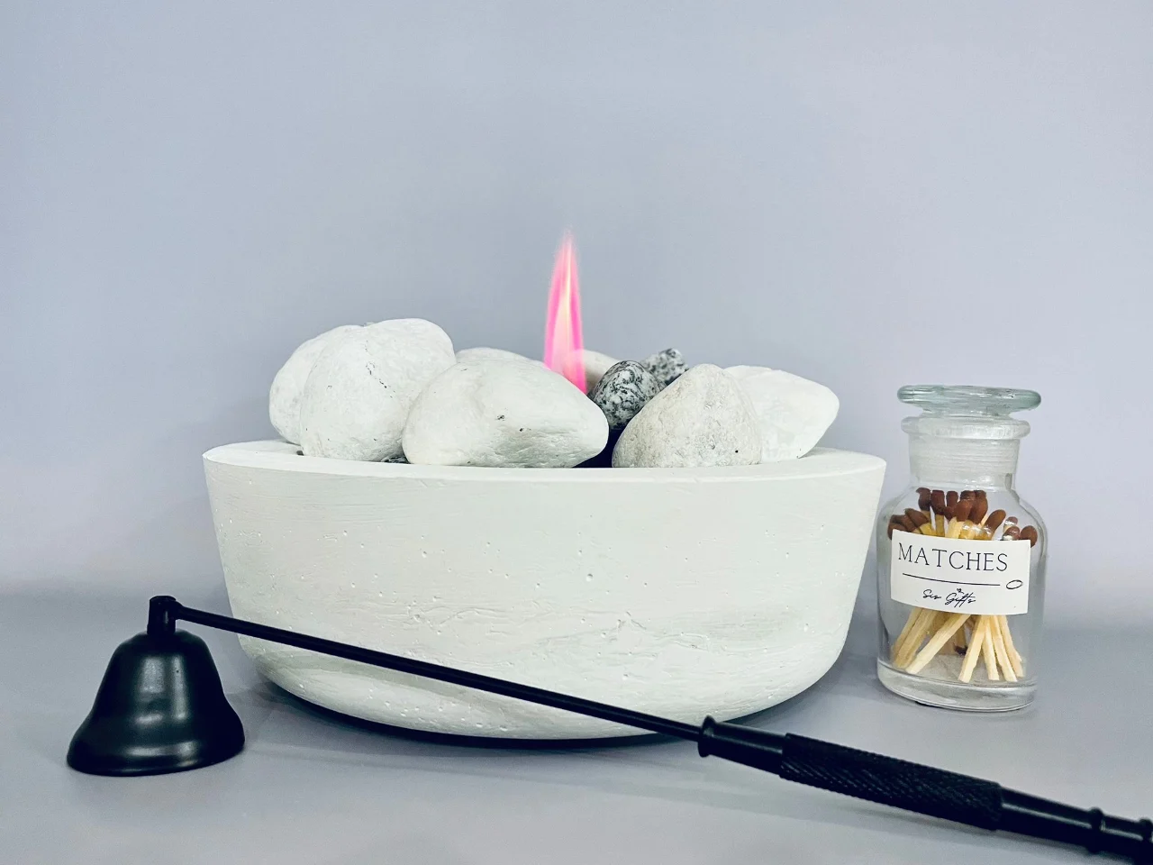 קערת אש כולל לפיד ציטרונלה מקורי