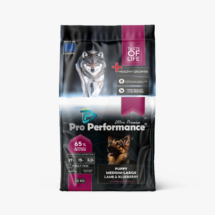 Pro Performance PUPPY DOG M&L LAMB&BLUEBERRY 12 KG