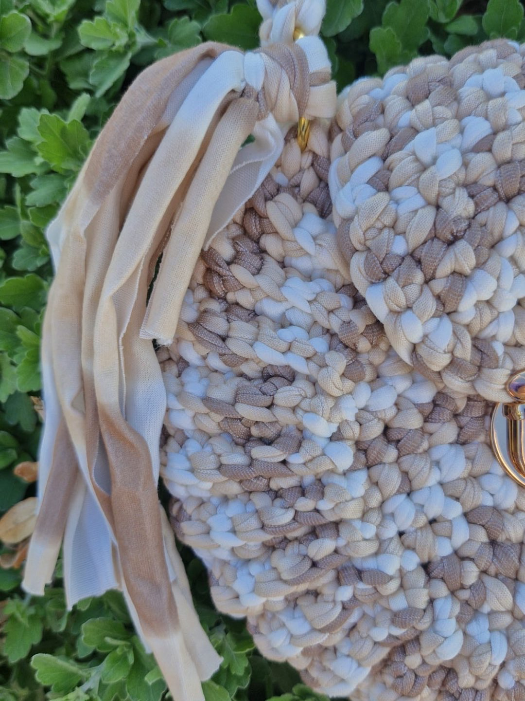 תיק צד צדפה בעבודת יד