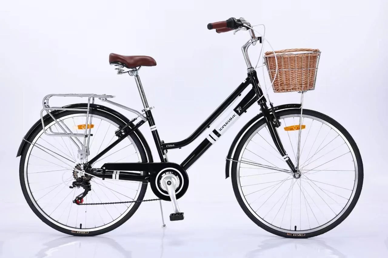 אופני נשים - שחור עם סלסלה