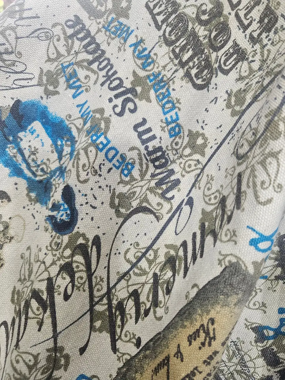 בד קאנווס כותנה מודפס