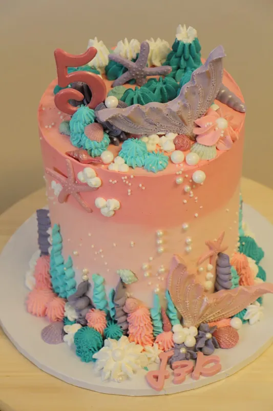 🌊עוגת ים🌊🩷ורודה🩷