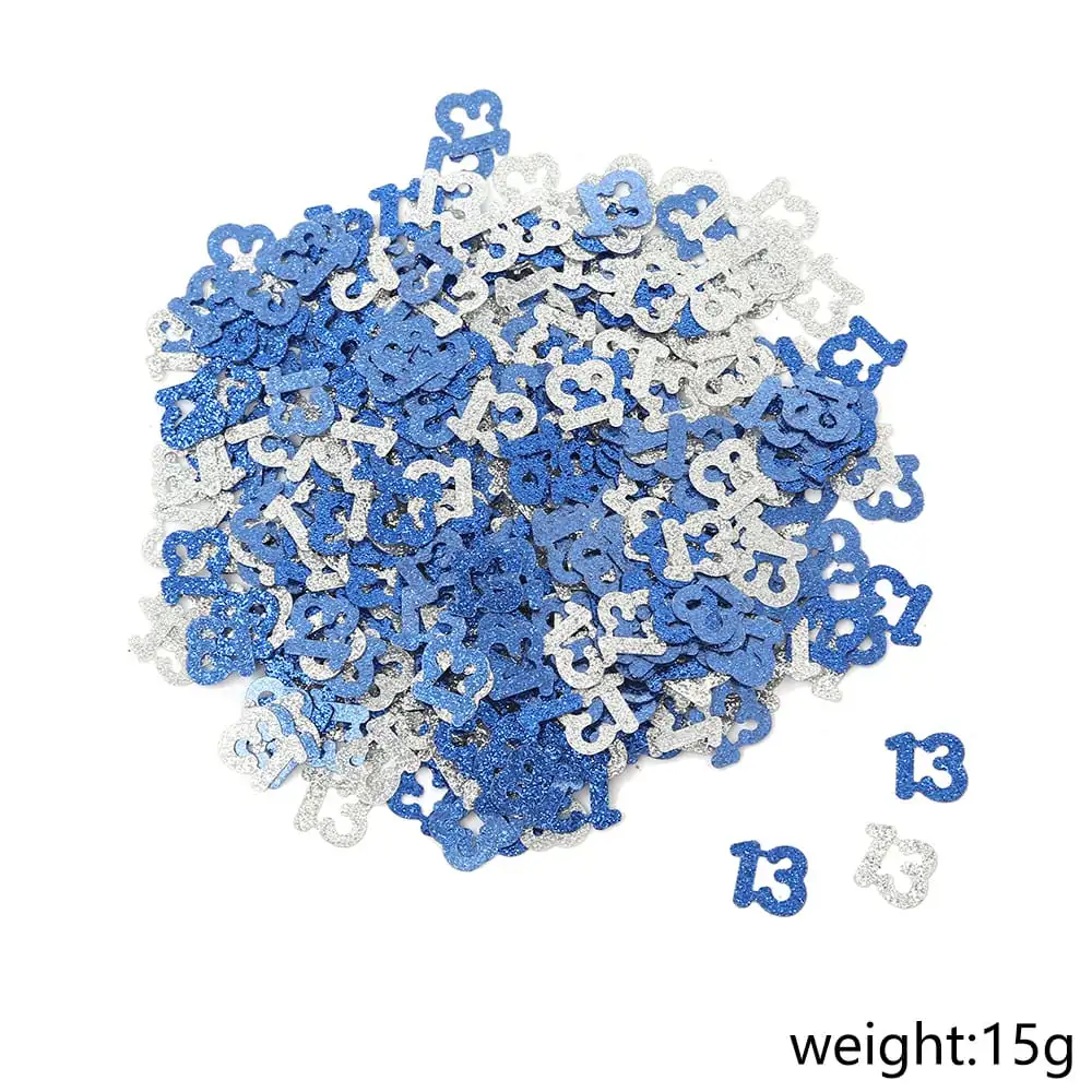 קונפטי לקישוט שולחן