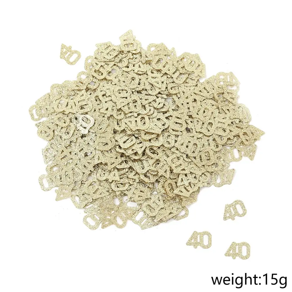 קונפטי לקישוט שולחן