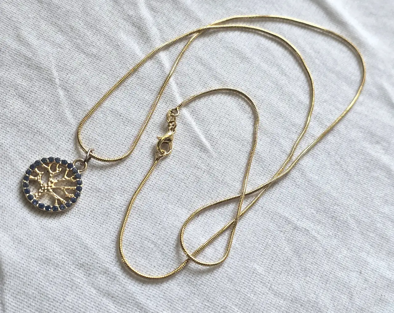 יודאיקה שרשרת ותליון גולדפילד איכותי בציפוי זהב 18 קראט חתום