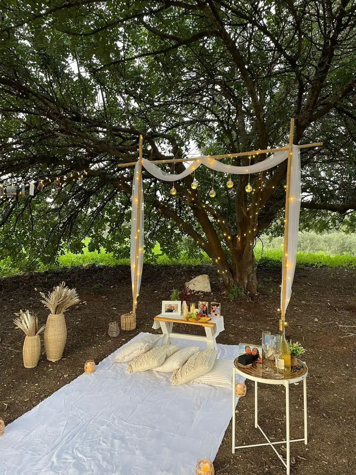 חופה אלגנטית – עיצוב טבעי עם נוכחות קלאסית