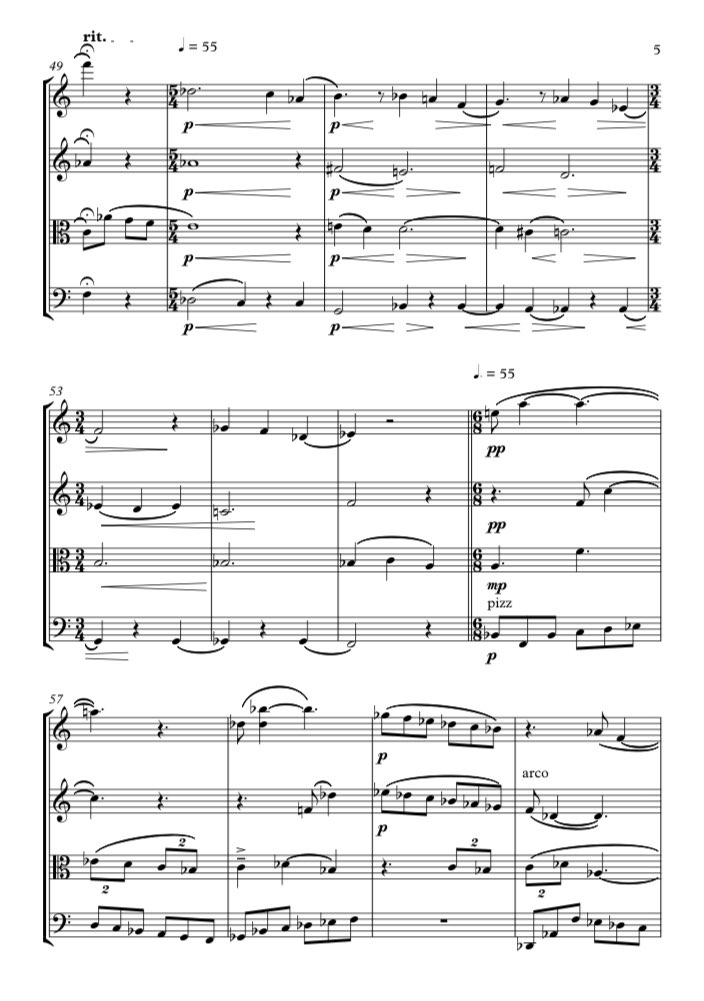 Ebb and Flow for String Quartet | Inbar Golan