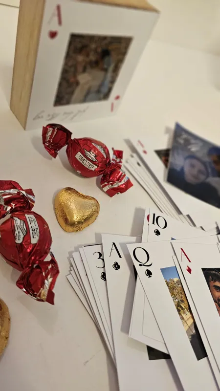 מארז קלפים ובלוק ליום האהבה